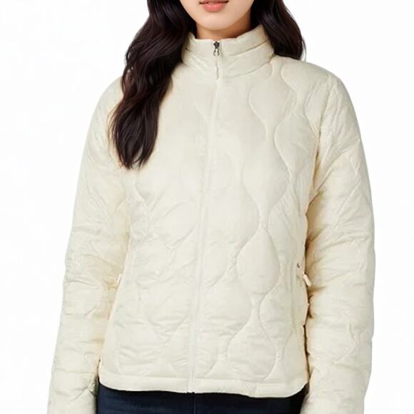 NWT 32 Degrees Woman's Down Jacket Bright Cream M - Picture 1 of 11